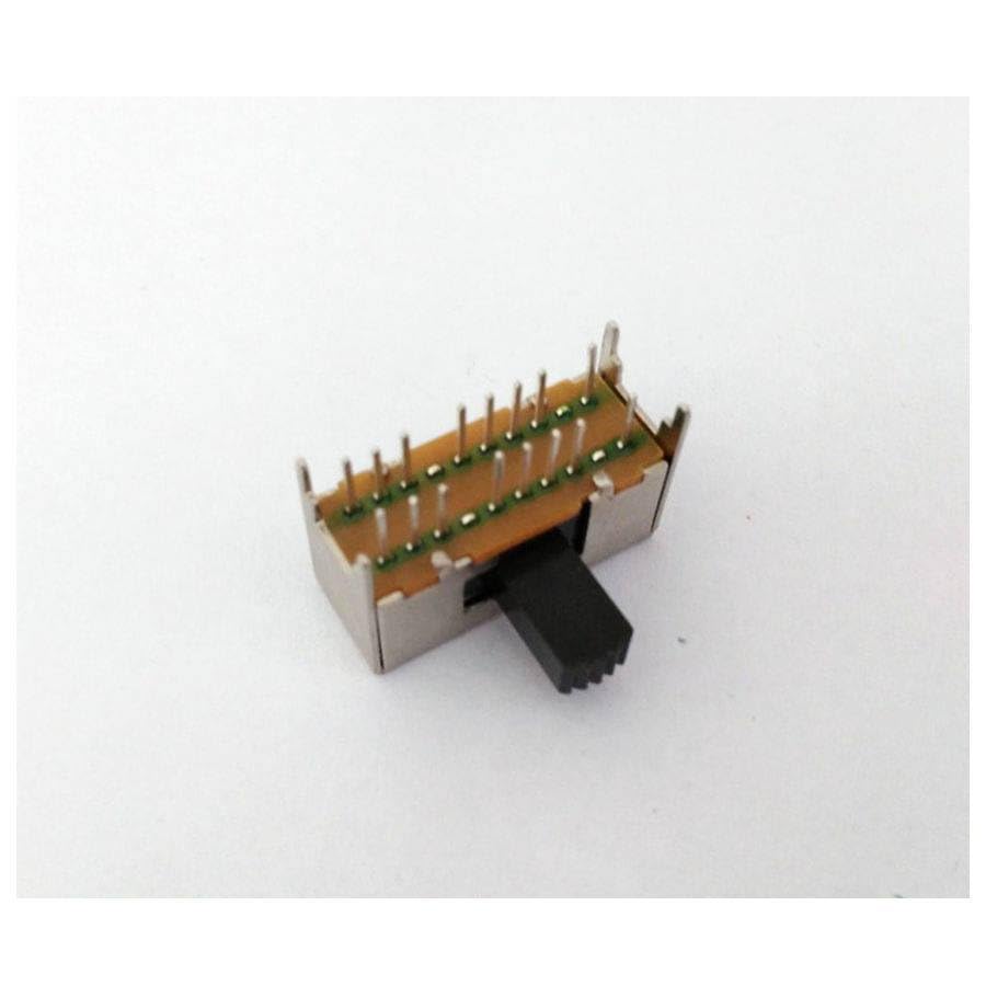Generic 10 Pcs Panel PCB 16 Pin 3 Position 4P3T Mini Slide Switch Side Knob 0.5A 50V DC