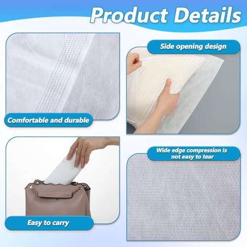 image for Ptwola 100PCS Disposable Pillow Case Covers, Soft Non-Woven Fabric Cov