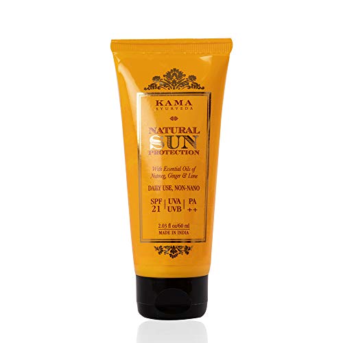 Soin solaire Kama Ayurveda SPF 21 écran minéral hydratant 60ml