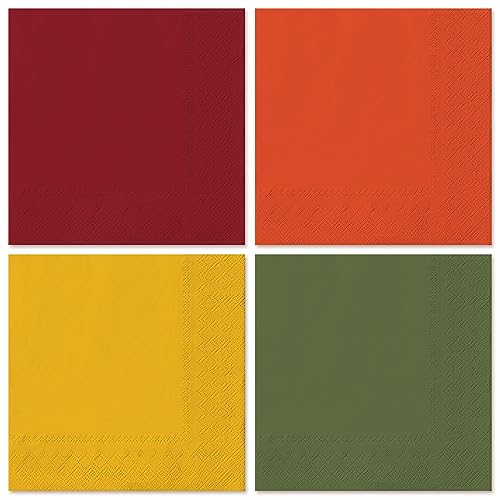Serviettes en papier automne jetables pour éviter les taches lors des fêtes à la maison