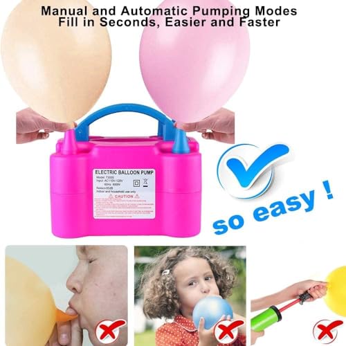 Kosbon SKU060004 Balloon Pump 600W 110V Electric Balloon Pump Portable Electric Inflator Balloon Air Pump-2 Tying Tools Balloon Blower thumb #5