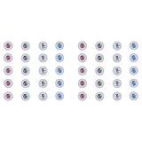 Piihuy 50 posavasos LED redondos con luces adhesivas para botellas de vino, licor, bebidas, fiestas, bar