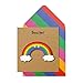 Biglietti di ringraziamento arcobaleno astratti - Confezione da 24 con