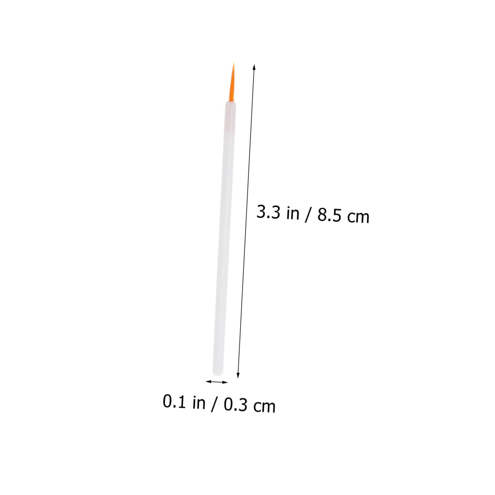 NOLITOY Fine Eyeliner Brush Set 100pcs Nylon Applicator Disposable Practical for Professional or Personal Use