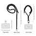 Sinjimoru Cell Phone Lanyard for Phone Case (2Packs), with Adjustable Phone Strap for Wrist Compatible with Key Holder & ID Card Holder. Sinji Strap Carbon Black