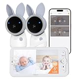 ARENTI 4MP Baby Monitor with 2 Cameras, 5