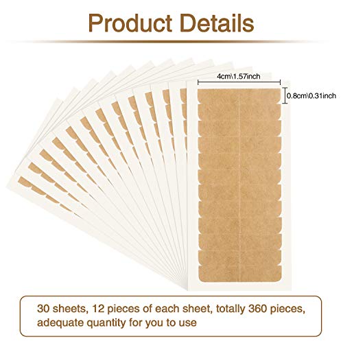 Image of Blulu 360 Pcs Tape in Hair Extension Replacement Tape, Nude Color
