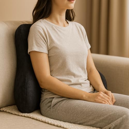 Image of Homerz Ergonomic Lumbar Support Cushion for Office Chair & Car Seat | Orthopedic Memory Foam Backrest for Long Sitting & Back Pain Relief (Ultimate Back Seat)