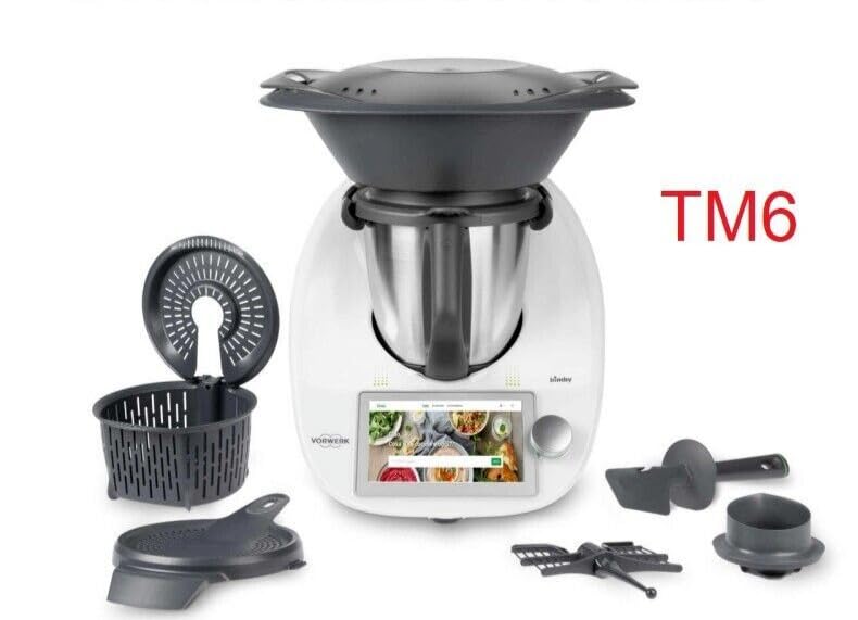 TM6, Robot da Cucina Multifunzione con Display Touch, Bianco
