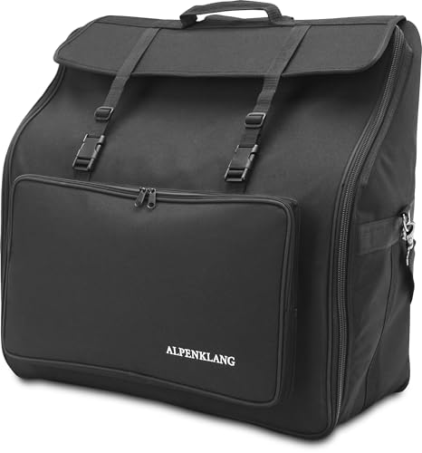 Alpenklang Akkordeontasche für 96 Bass Akkordeon (Schultergurte, wasserabweisend, gepolstert, Akkordeon Gigbag, Tragetasche)