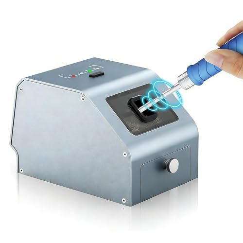 Limpiador de puntas de soldador motorizado, limpiador automático de puntas de soldadura con cepillo de cobre ultrafino, 3000 RPM para puntas compactas de soldador de latón