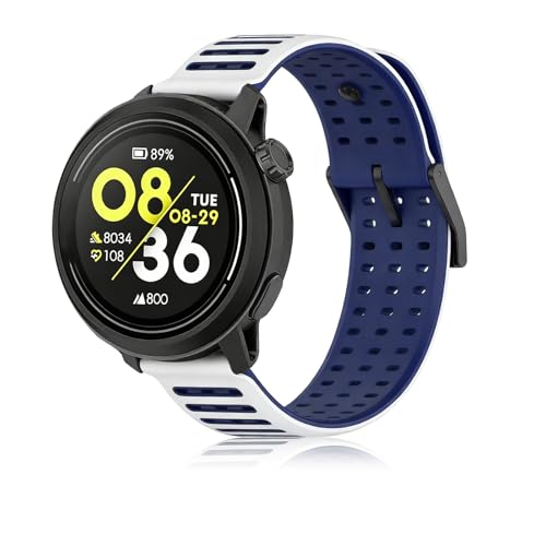 SUGARJAR 22mm �V���R�������p�o���h COROS PACE 3/4 COROS APEX PRO/2 Pro/APEX 46mm/4 42mm�ɑΉ� �\�t�g�ŒʋC���̂���X�g���b�v �j�����p �z���C�g