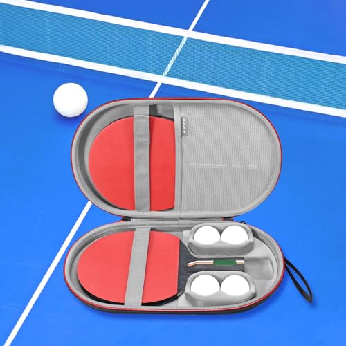 Pala ping pong protegida con la funda hexagonal rígida antichoque 7