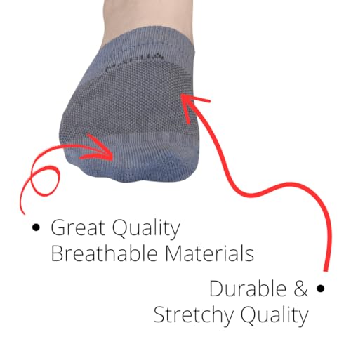MABUA 8 Pairs Toe Socks Women No show Invisible Inside Shoes Non Skid Half Socks3