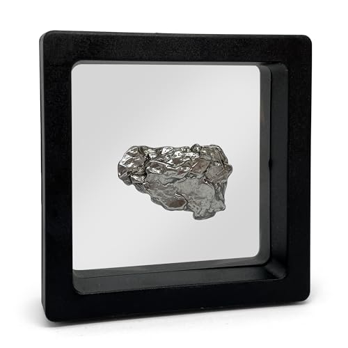 Makai echter Meteorit Sternschnuppe Campo-del-Cielo-Meteorit mit Echtheits-Zertifikat & Aufbewahrungsbox (mit extra Schweberahmen)