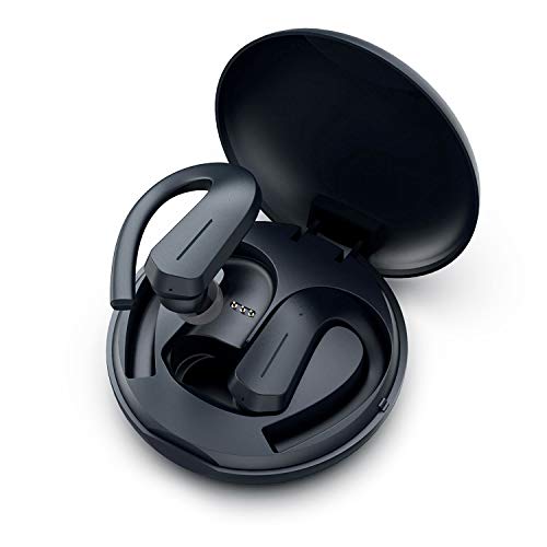 GGMM Auricolari Bluetooth Wireless, Controllo Touch con Regolazione del Volume e Canzoni Precedenti/Successive, 9 Ore di Gioco (con scatola di ricarica 36 ore), IPX7 Impermeabile, Bluetooth 5.0