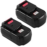 Replace for PC18B Porter Cable 18V Battery PCC489N NI-MH 3.0Ah PC188 PCMVC PCXMVC 2Packs Cordless Tools Batteries SUN POWER