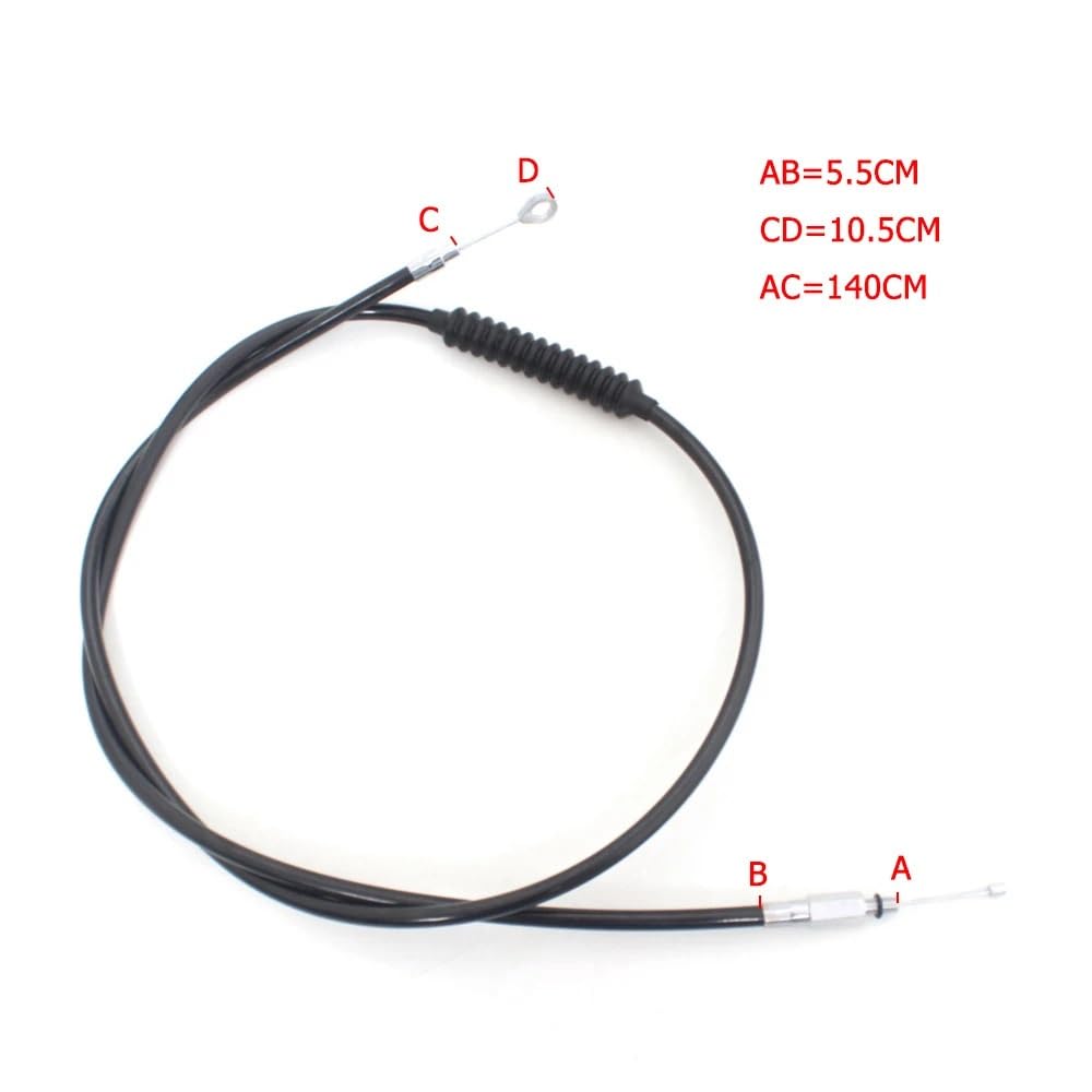 Linka Sprzęgła Pasuje do Harley Sportster XL 883 1200 żelaza XL883N 72 czterdzieści osiem niestandardowych bardzo niskich motocykli 140cm linka sprzęgła czarny kabli motocyklowych