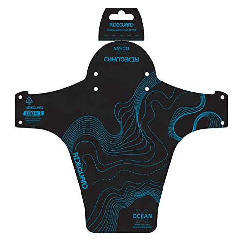 Guardabarros delantero para bicicleta PF1 OceanX Holoholo Blue para MTB tamaño grande
