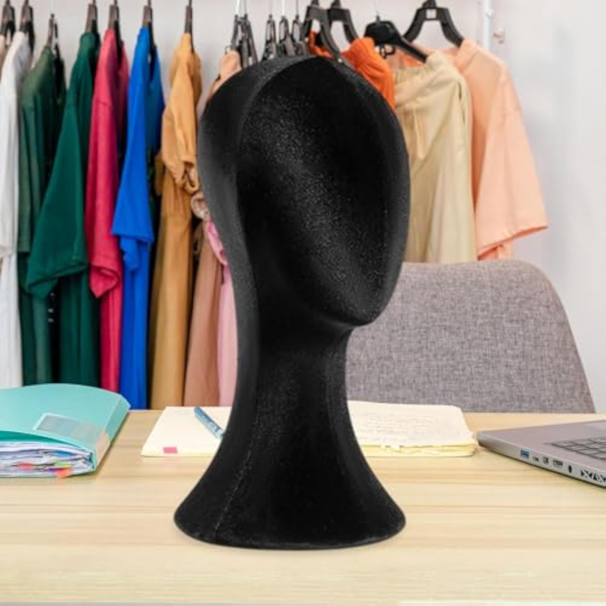 Wig Holder Hat Display Stand, Easy Pin Use Mannequin Head
