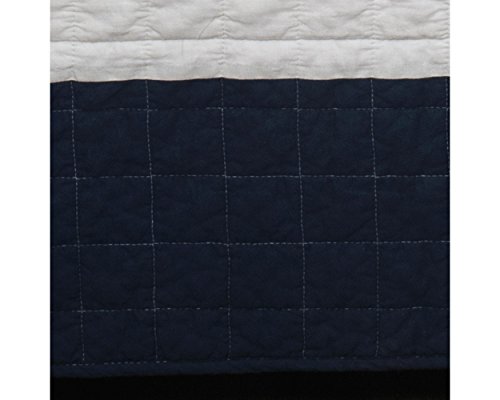 Lush Decor New Berlin Quilt Striped Pattern 2 Piece Bedding Set, Twin, Navy & White - Image 4
