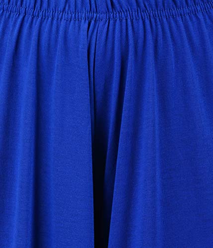 Image of Buy That Trendz M to 4XL Cotton Viscose Loose Fit Flared Wide Leg Palazzo Pants for Women Maroon Royal Blue Combo Pack of 2