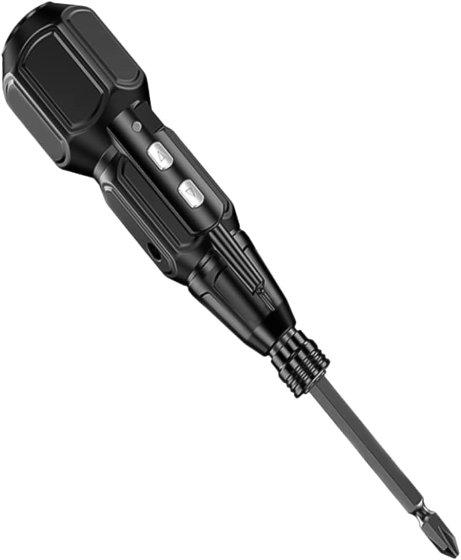 ORFOFE 1set Rechargeable Screwdriver with Led Light Usb Charging Cable Portable Cordless Hand Tool for Home Projects Includes Driver Bit for Men Women