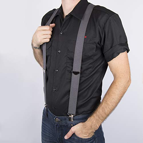 Image of Dickies Men's 1-1 /4 inch Solid Straight Clip Suspender - Adjustable Fit, Heavy-Duty Clips