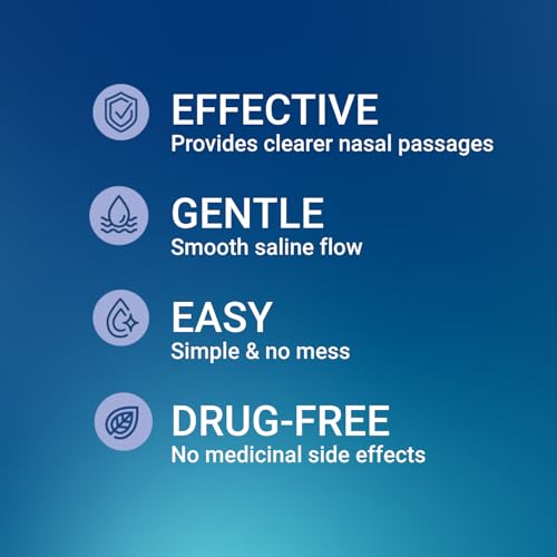 Navage Deluxe Bundle Nasal Irrigation System - Saline Nasal Rinse Kit with 1 Nose Cleaner, 20 Salt Pods, Black Travel Bag and 1 Countertop Caddy