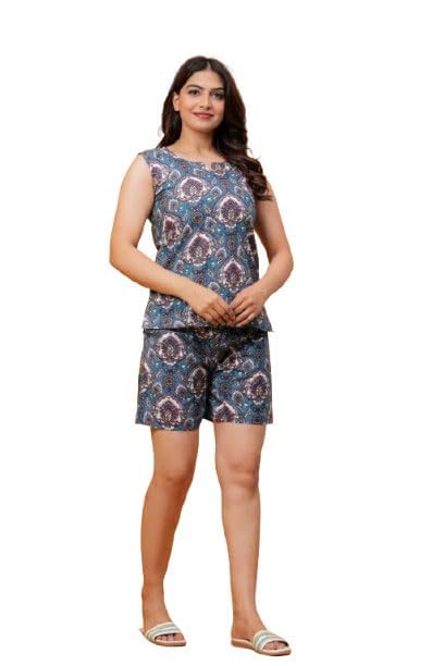 mishika Women's Pure Cotton Night Suit Set-picture-22