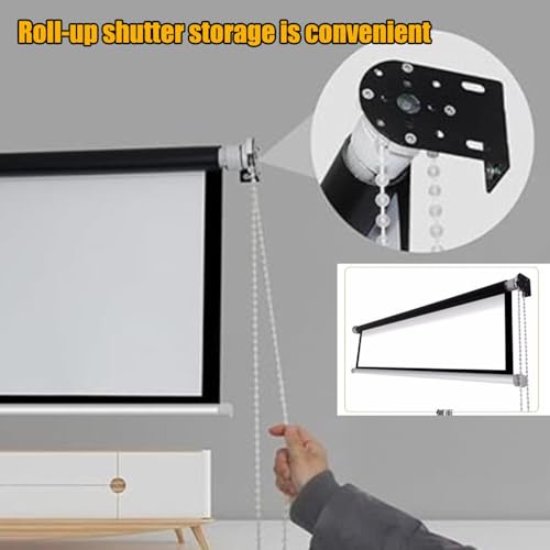 Pantalla de proyección manual 60" 16:9 para home theater miniatura 7