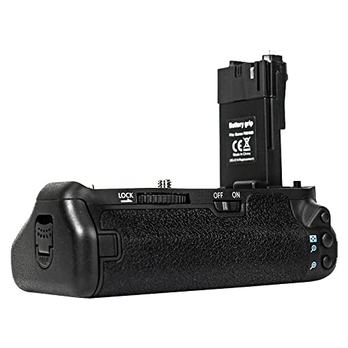 Image of BG-E14 Battery Grip for Canon EOS 70D /80D /90D DSLR Camera,Which Can Be Bsed with Replace 2 Canon E6 or 6 AA Rechargeable Lithium-ion Batteries.