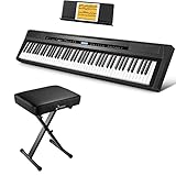 Donner DEP-20 Beginner Digital Piano + Adjustable Keyboard Bench 2.4 Inch Thickness