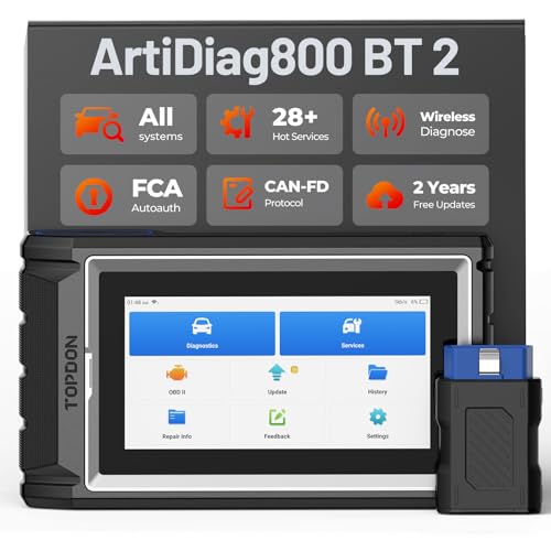 TOPDON AD800BT OBD2 Scanner, 2025 V2.0 Scan Tool