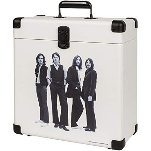 Crosley CR401-BE Record Carrier Case for 30+ Albums, The Beatles Cover