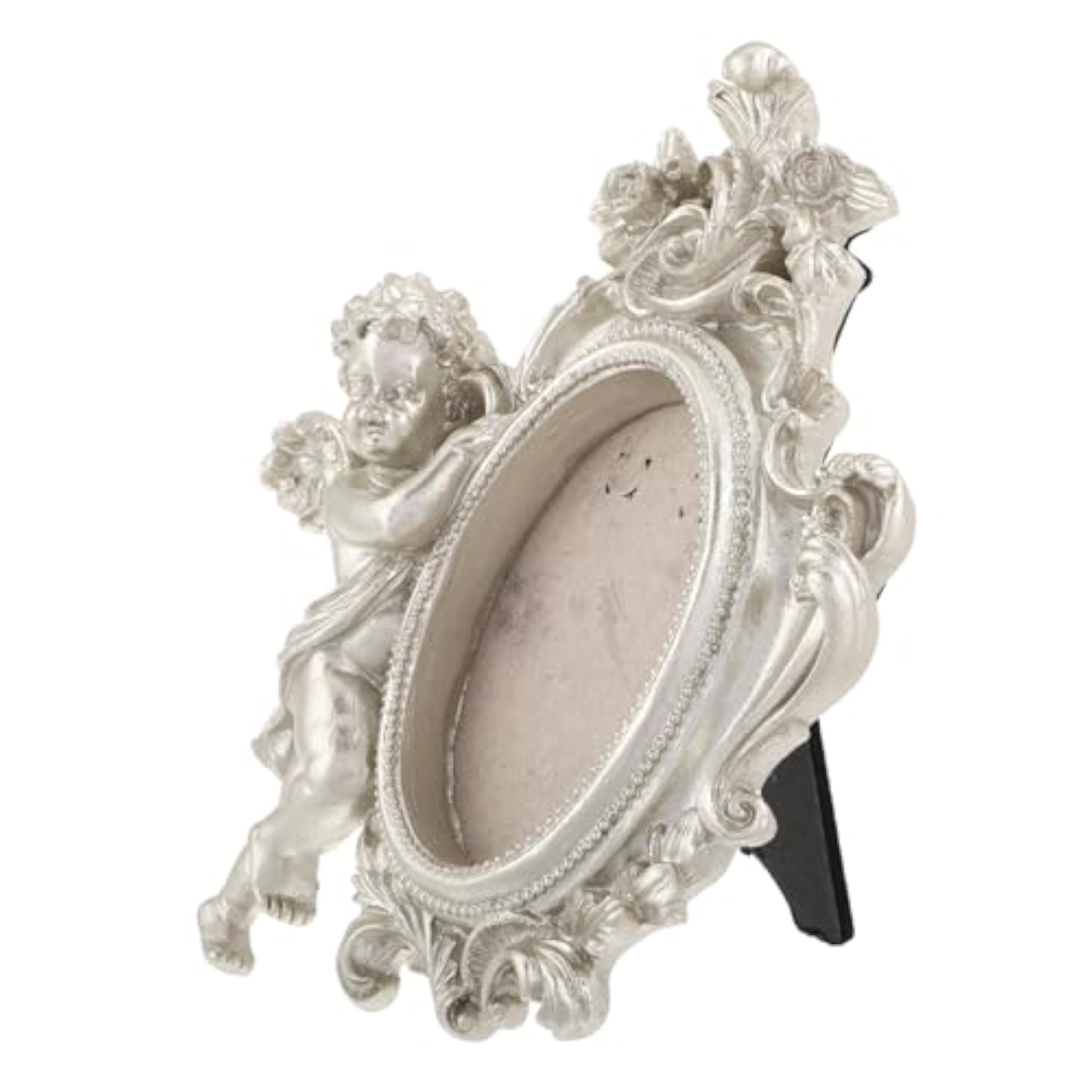 Cabilock Figura de Resina Angelical Victoriana Decorativa para Mesa y Fotografía Adorno Europeo con Toque Artístico para Dormitorio