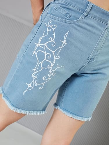 Image of Miss Chase Women's White Regular High Rise Clean Look Regular Stretchable Denim Shorts