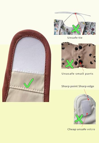 2 Pack Baby Bibs for Eating,Baby Bibs,Mess Proof Baby Bib,Full Sleeve Bib,Waterproof Bib for Toddlers3