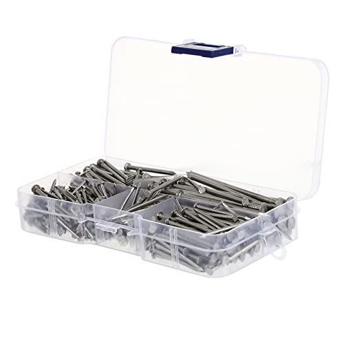 VILLCASE 460pcs foreign nails stainless steel nails assorted nails nail kit lipgloss kit hanging nails Hardware Nail Assortment Kit masonry nails picture hanging kit round head Nail set peg