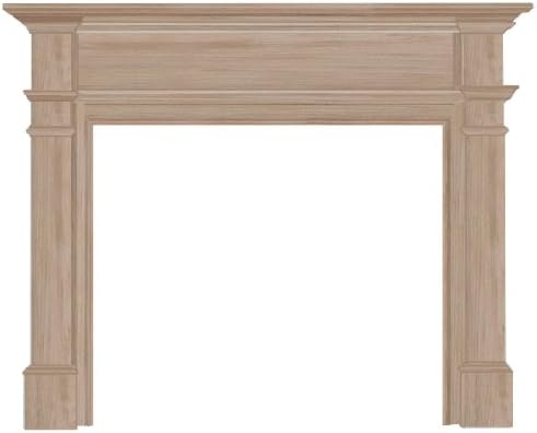 Pearl Mantels, Inc. 120-48 Windsor Fireplace Mantel Surround, Interior Width 48", Unfinished