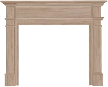 Pearl Mantels 120-56 Windsor Fireplace Mantel Surround, 56-Inch, Unfinished