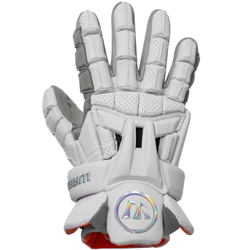 WARRIOR Burn XP2 Lacrosse Gloves (White, Medium 12\")