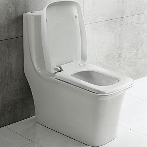 Toilet Seat, Quiet and enduring White Toilet Seat, Easy Installation, Protects Against Bumps and Pinching Fingers
