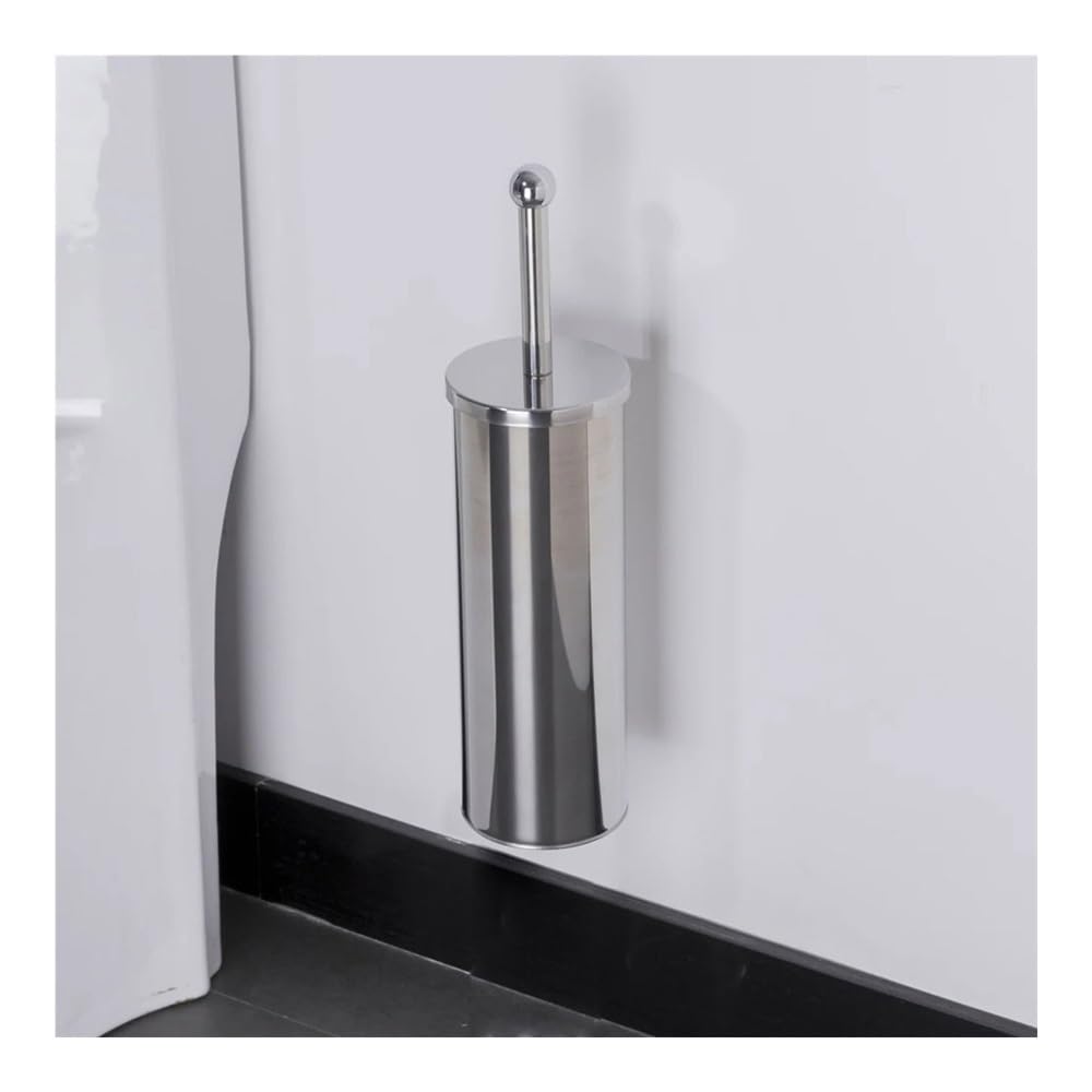 Scopino per WC Scopino for WC rotondo con supporto da parete in acciaio inox for bagno Spazzole per WC