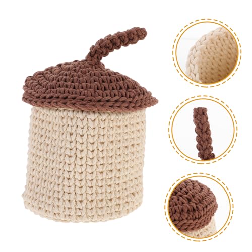 HOOTNEE Cesta De Bolota De Corda Pequenas Cestas De Lanche Cesta De Armazenamento De Prateleira Lixe