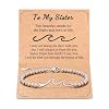 Tarsus Sister Gifts The Waves of Life Weve Through Together Big Little Sister Gift For Birthday Christmas Mothers Day