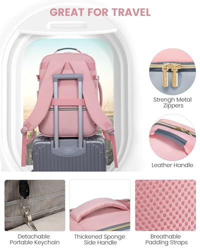 Image of LOVEVOOK Travel Backpack for Women & Men Carry on Backpack Personal Item Essentials Bag
