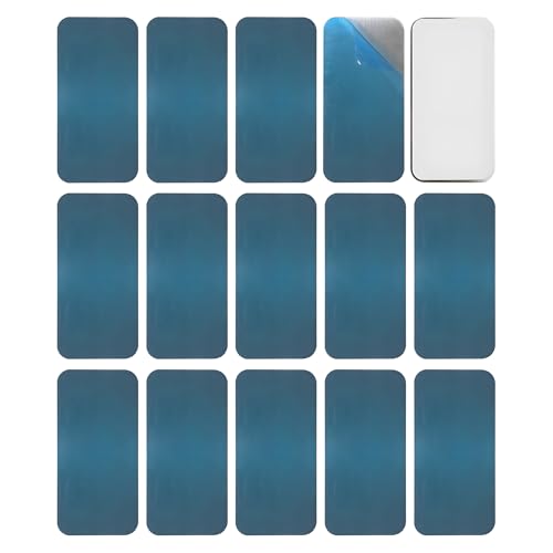 15-Pack Under Cabinet Light Magnetic Strip,Replacement Magnetic Strips with Adhesive,Iron Sheet for...