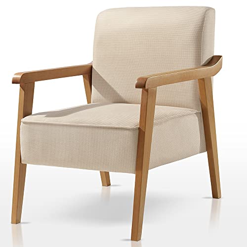 Poltrona Lina Agarb Decor Cor:Linho Bege Claro