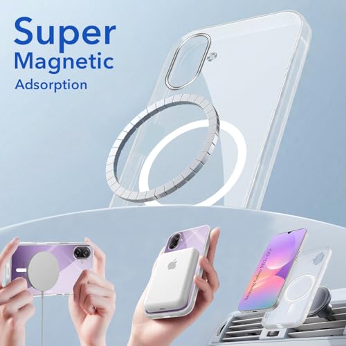 Image of Jkobi Lifetime Anti-Yellow MagSafe Compatible Clear Back Cover Case for Samsung Galaxy M17e (Sleek Hard Crystal | Shockproof and Camera Protection)
